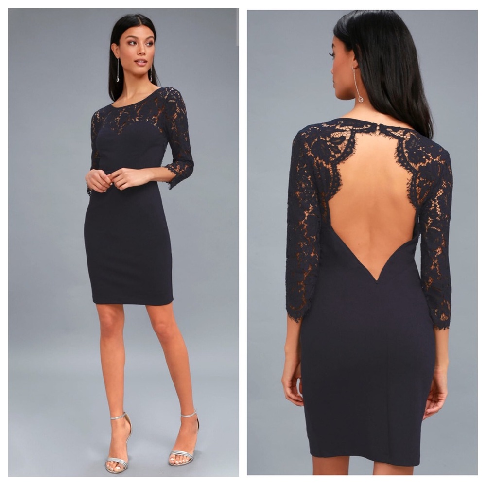 Lulu’s All the Stars Navy Dress
